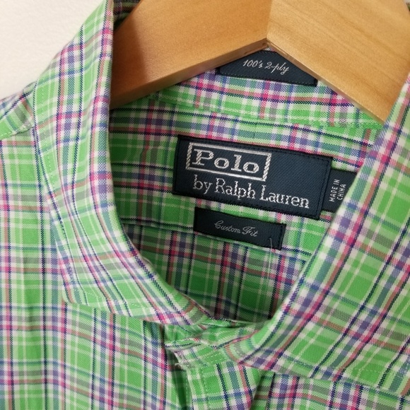 NWT Polo Ralph Lauren Plaid Button Down SIZE MEDIU - Picture 4 of 8